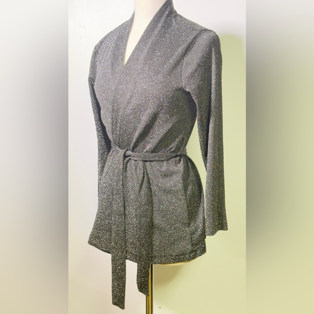 Lily Morgan Long Tie Up Cardigan Size M